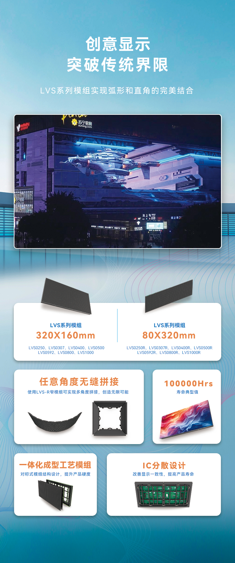 c7c7娱乐平台高质量户外全彩显示产品：LVS系列与CV-18L系列