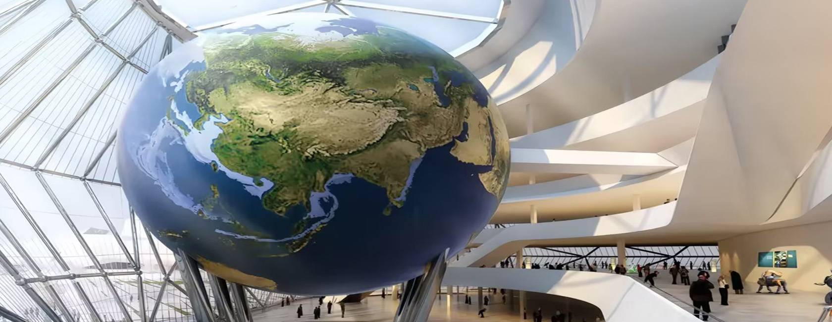 海内最大室内球体屏幕(安徽省科技馆)